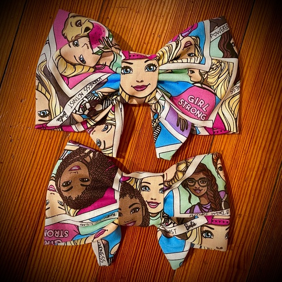 COPY - 2 Hair Bows featuring Barbie Designs - Picture 5 of 16